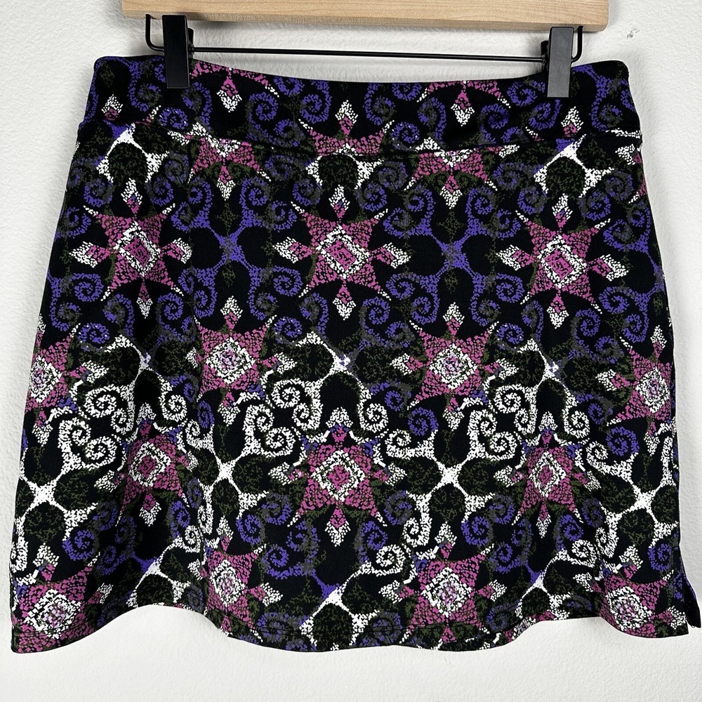 Tranquility Tennis Skirt Women's Large Abstract Purple Pink Golf Pickleball‎